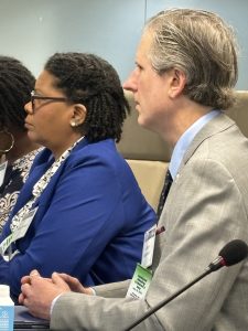 Dr. Noelle Hunter and Jeffery Morehouse at the OJJDP Family Survivor Roundtable Discussion