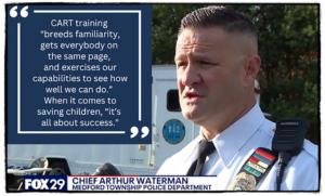 Medford Township, New Jersey, Police Chief Arthur Waterman discussing CART training/certification in Burlington County