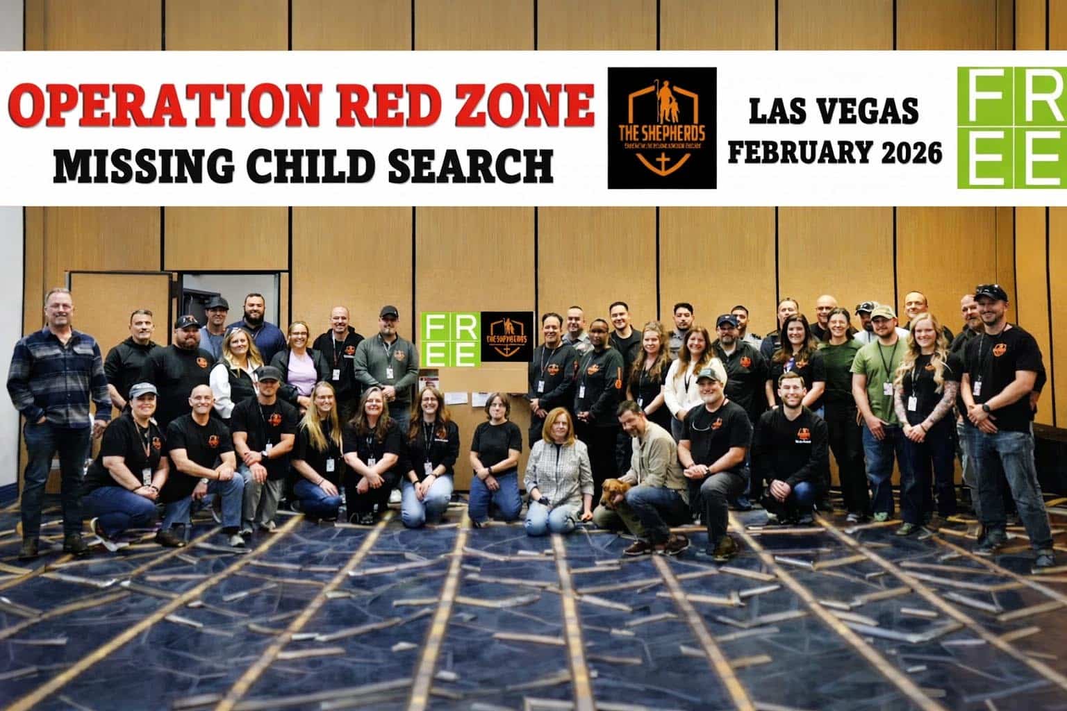 Group portrait of Operation Red Zone team