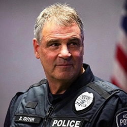 Bill Guyer in Kent Police uniform.