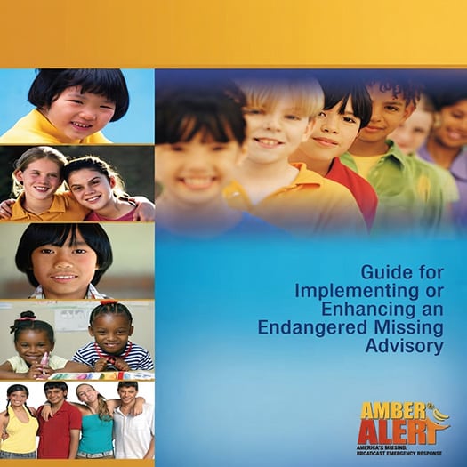 Cover of the "Guide for Implementing or Enhancing an Endangered Missing Advisory"