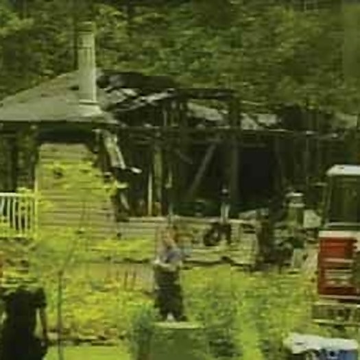 House in White Creek, New York, destroyed by fire