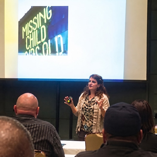 Presenter at meeting